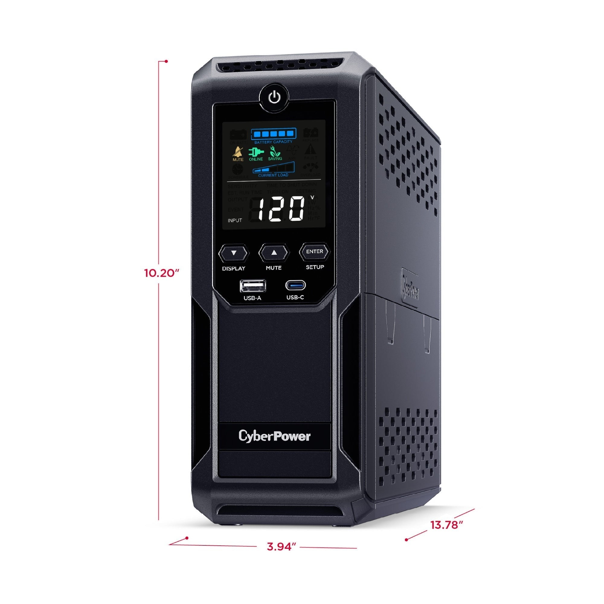 CyberPower CP1500AVRLCD3 Mini Tower UPS Battery Backup and Surge Protector