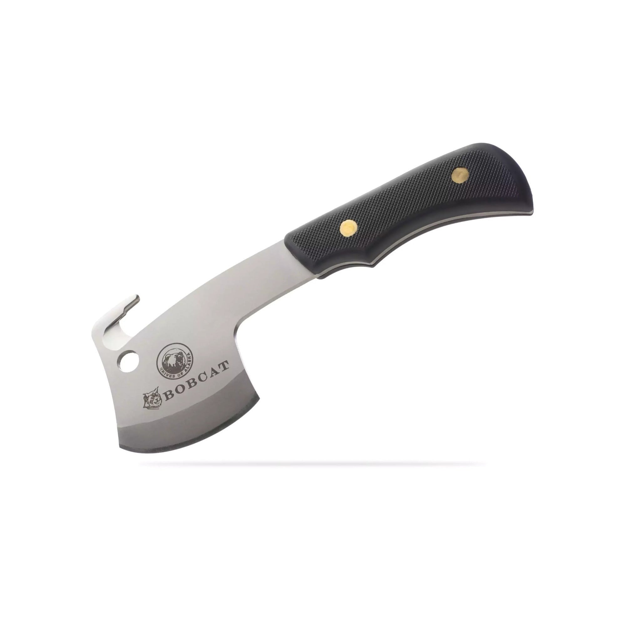Knives of Alaska Bobcat Mini Hatchet 2.5-Inch D2 Steel Blade with Leather Sheath