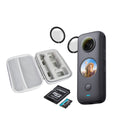 Insta360 ONE X2 Action Camera Bundle: Lens Guard, Carry Case, 128GB MicroSD Card