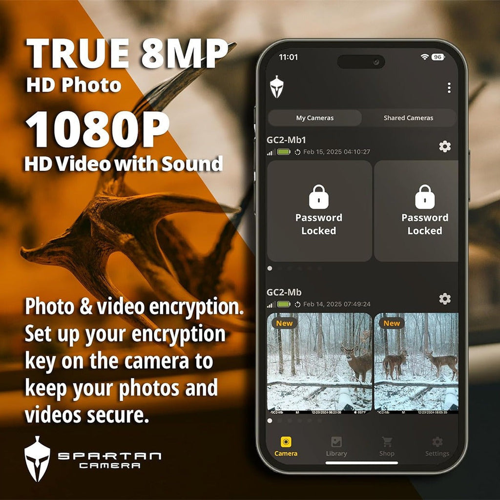Spartan GoCam2 4G/LTE Multi-carrier Trail Camera (Areus Camo) with Accessories