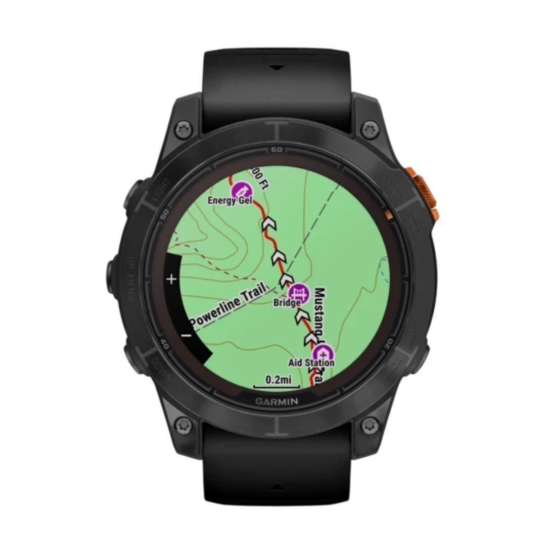 Garmin fenix 7 Pro 47mm Solar Edition Watch with Garmin Coach (Slate Gray with Black Band, No Wi-Fi)