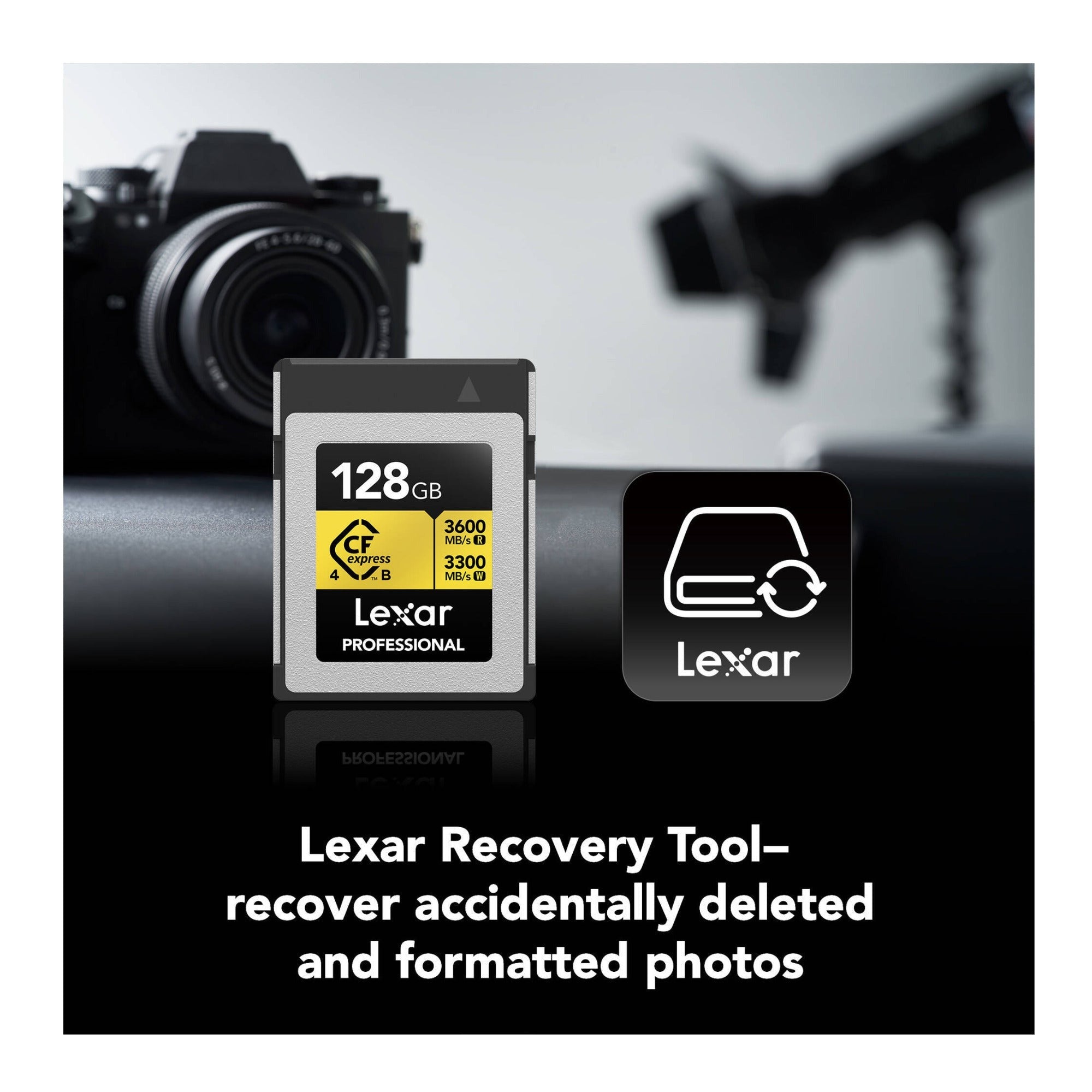 Lexar 128GB Professional GOLD CFexpress 4.0 Type B Memory Card