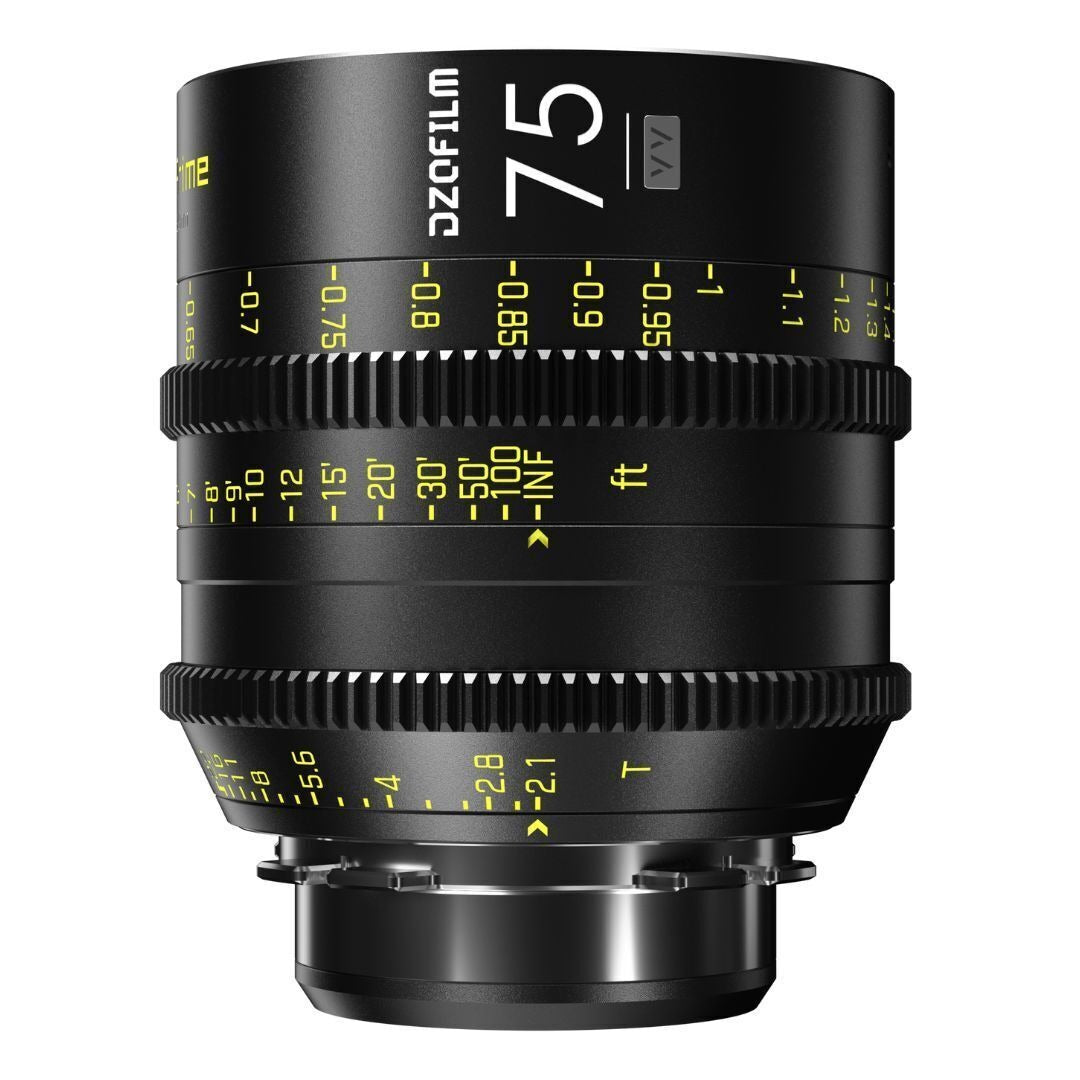 DZOFilm Vespid 25mm, 35mm, 50mm, 75mm, 100mm, and 125mm 6-Lens Kit A for PL and EF Mounts (Black)