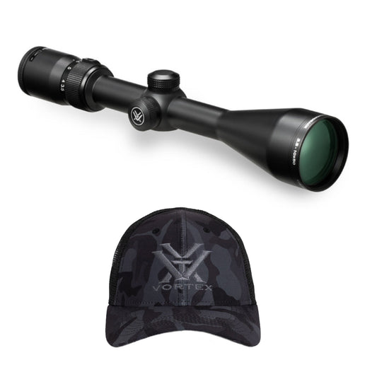 Vortex Diamondback 3.5-10x50 Riflescope with Dead-Hold BDC Reticle and Hat