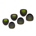 Knox Gear Silicone Earbud Replacement Tips for In-Ear Headphones (Black, 6-pack)