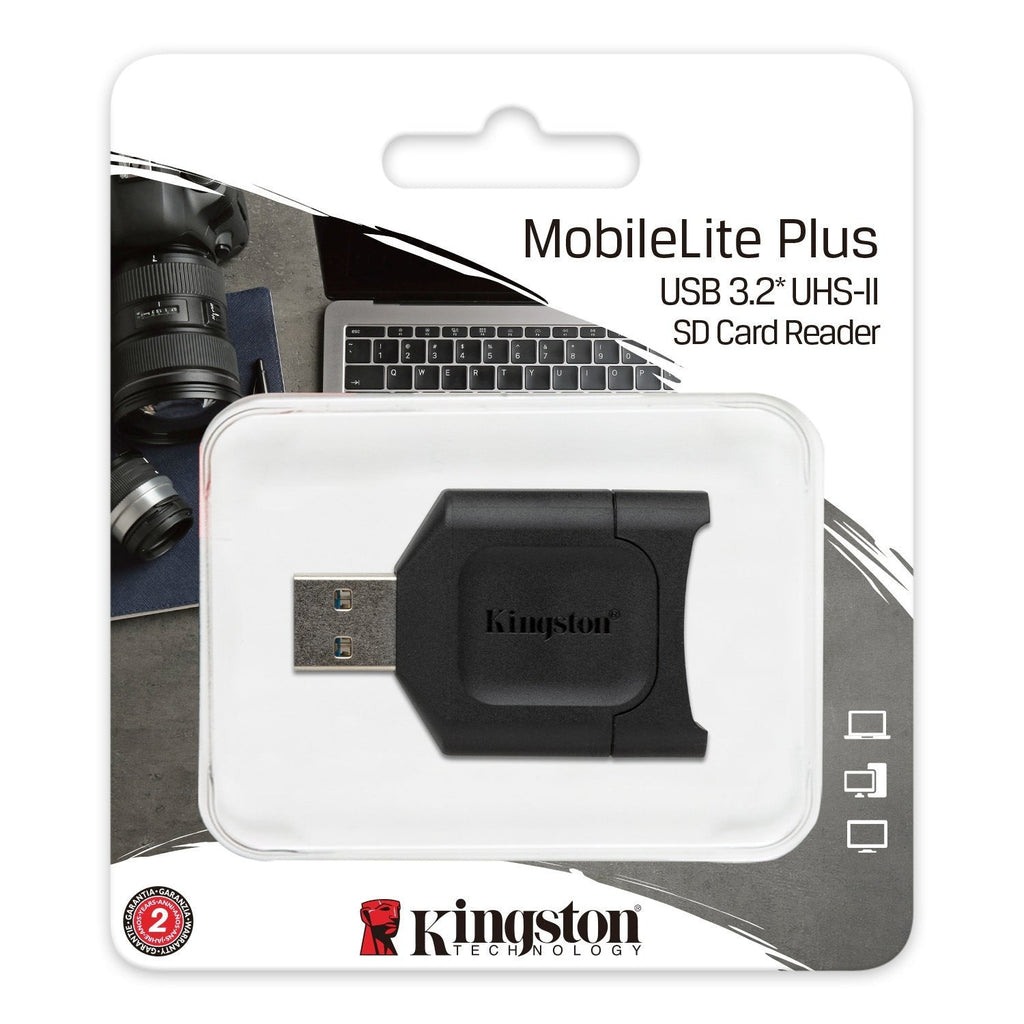 Kingston Canvas React Plus 128GB U3 V90 SDXC UHS-II SD Card and Kingston USB 3.2 SD Card Reader
