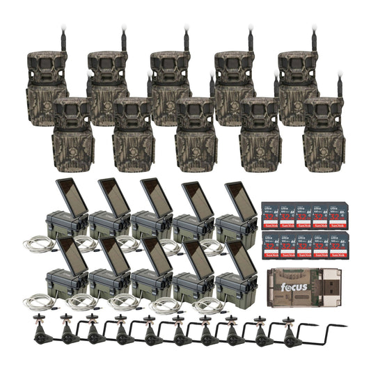 Stealth Cam Revolver Pro 2.0 360-Degree 40MP 1440p Brown Cellular Camera Bundle