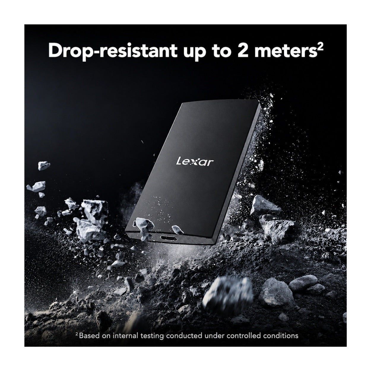 Lexar SL300 2TB USB 3.2 Gen 2 Portable SSD with Enhanced Heat Dissipation