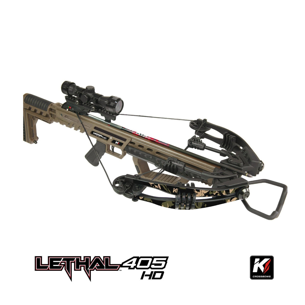 Killer Instinct LTL 405HD Crossbow with Crank and Broadheads Bundle