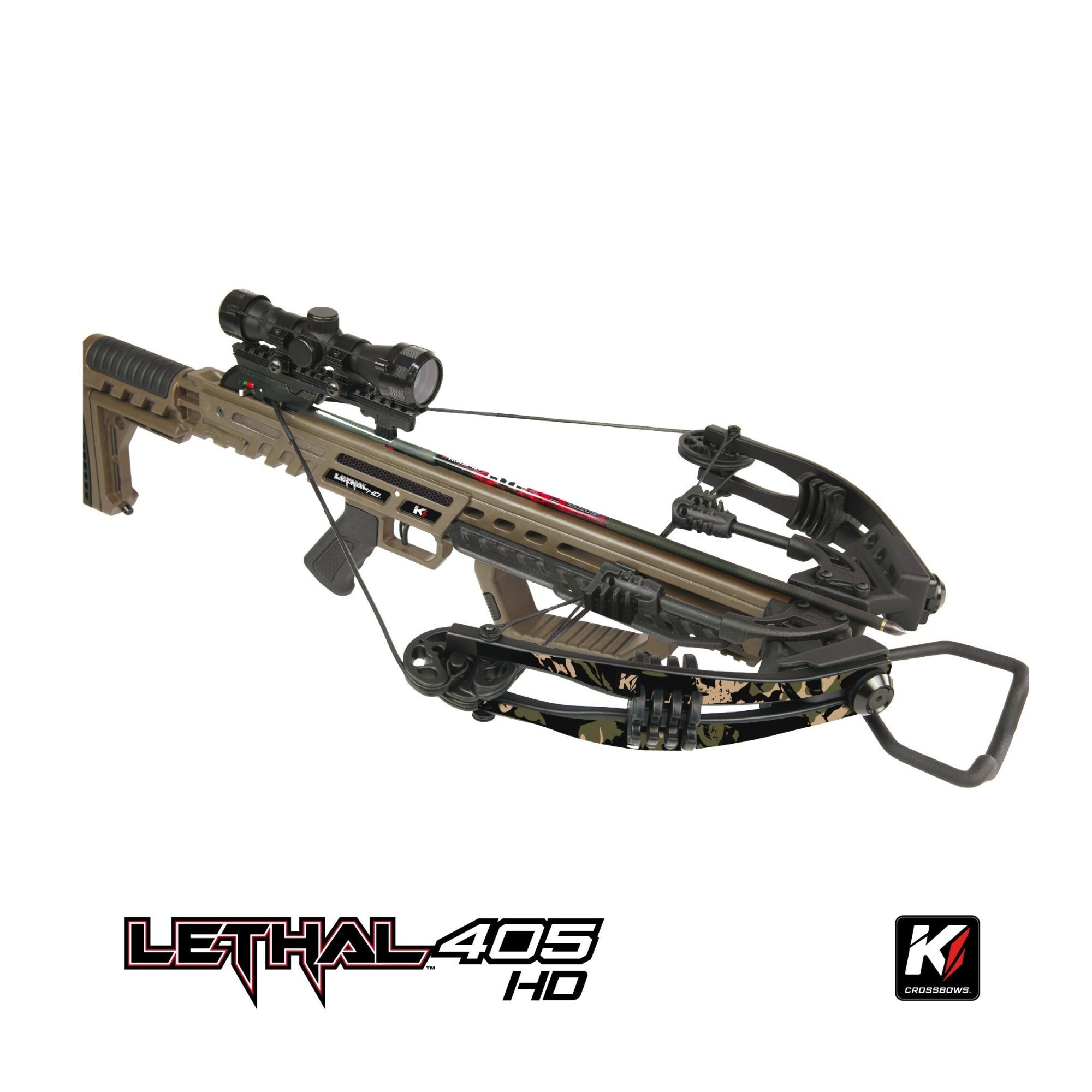 Killer Instinct LTL 405HD Crossbow with Crank and Broadheads Bundle