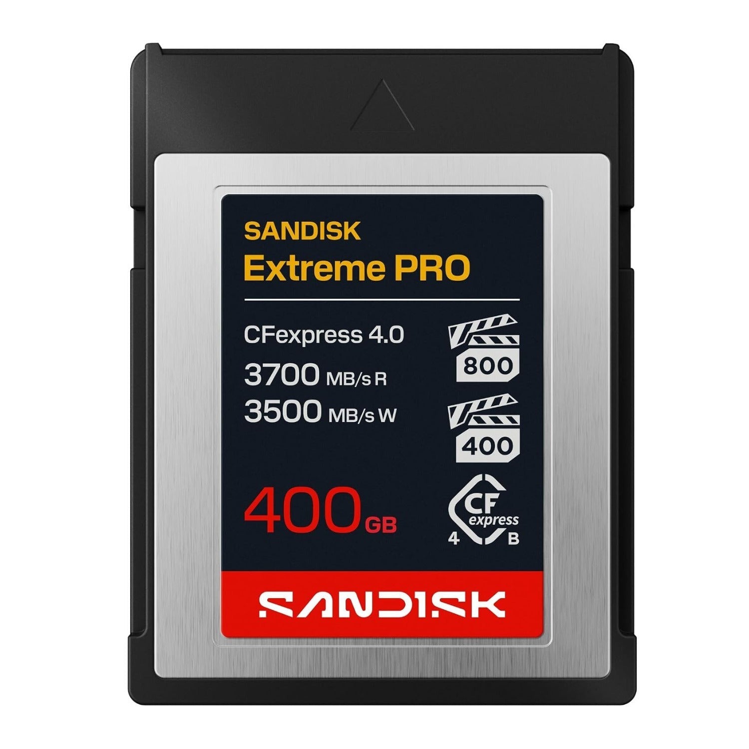 SANDISK 400GB Extreme PRO CFexpress 4.0 Type B, Up to 3700 MB/s Read Speeds