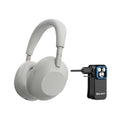 Sony WH-1000XM6 Wireless Headphones (Silver) Bundle with Clip-On Light