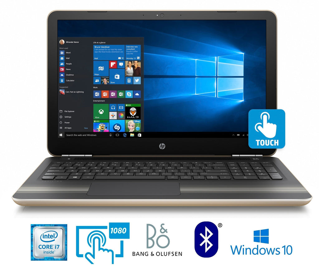 HP Pavilion 15 15.6" Full HD Touchscreen Laptop, Intel Core i7-6500U, 12GB RAM (Refurbished)