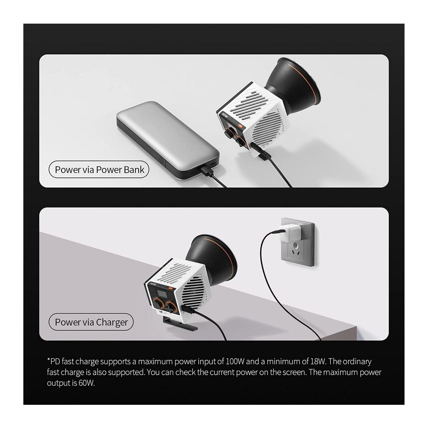 Zhiyun MOLUS G60 Bi-Color Pocket COB Monolight (Combo Kit)