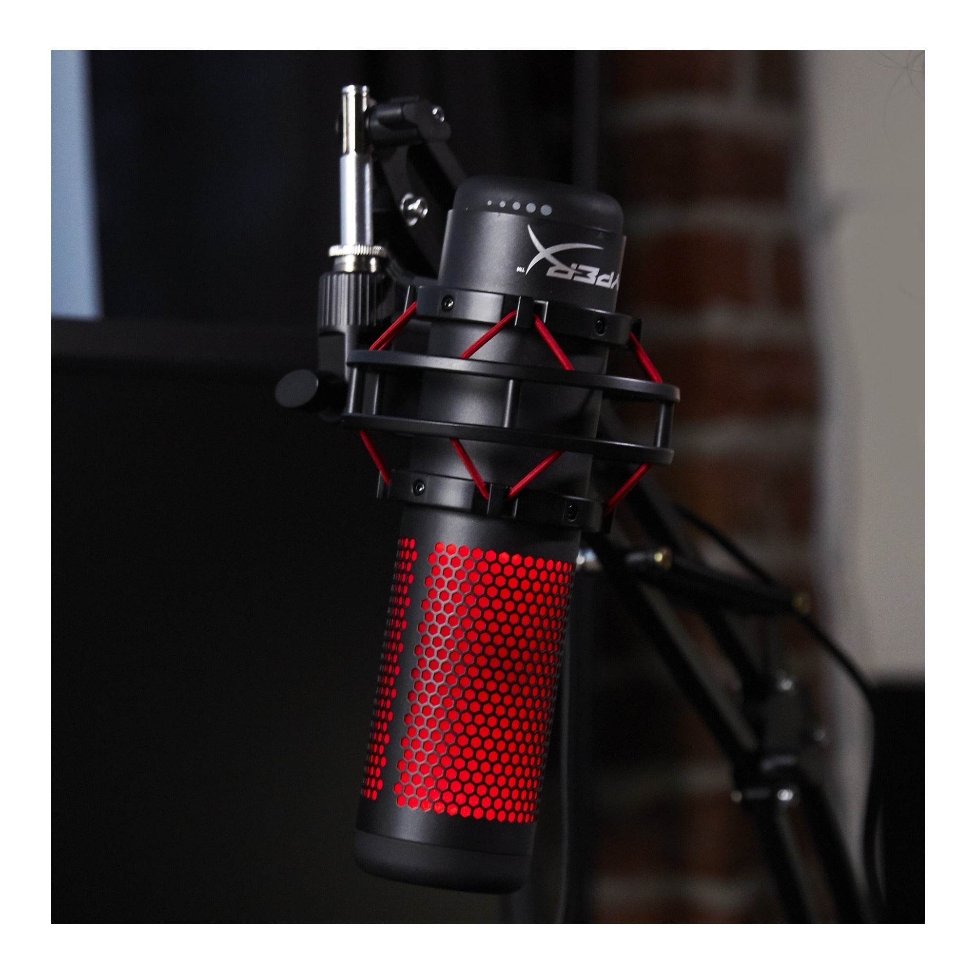 HyperX QuadCast USB Condenser Gaming Microphone for PC, PS4, and Mac (Certified Refurbished)