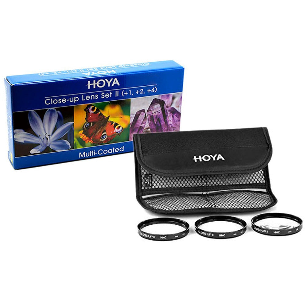 Hoya HMC 67mm Close-Up Plus 1, Plus 2 and Plus 4 Diopters Filter Set II for Close-Up Photography