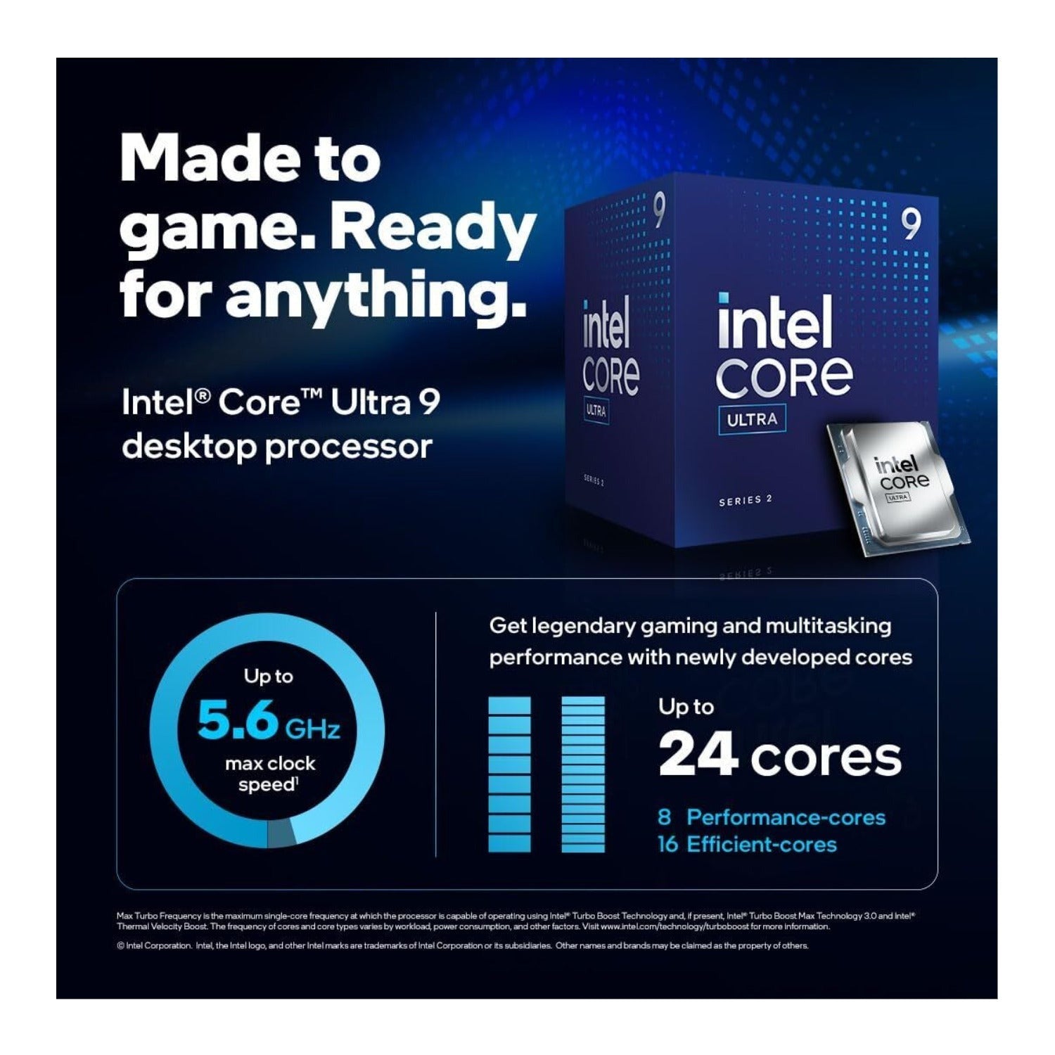 Intel Core Ultra 9 285 Desktop Processor - 24 Cores (LGA 1851)