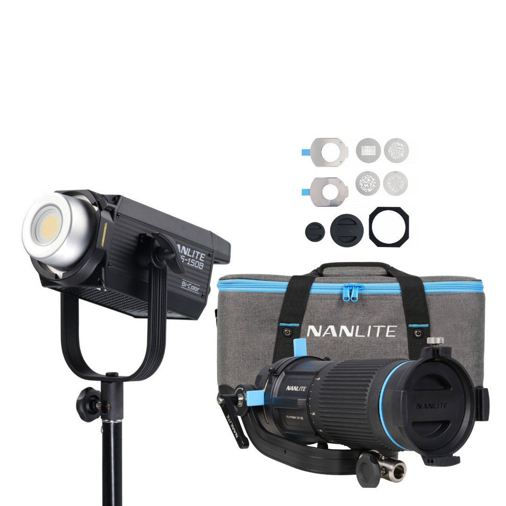 Nanlite FS-150B Bi-Color Studio Spotlight Bundle with Projection Attachment