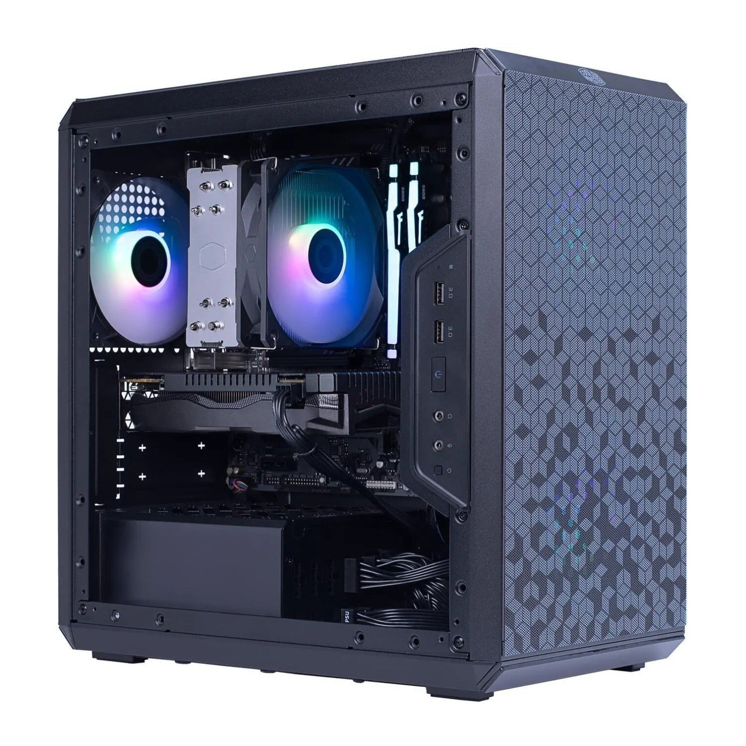 Cooler Master Gaming Desktop PC Ryzen 5 5500 12GB DDR6 1TB SSD GeForce RTX 3060 Windows 11 Home