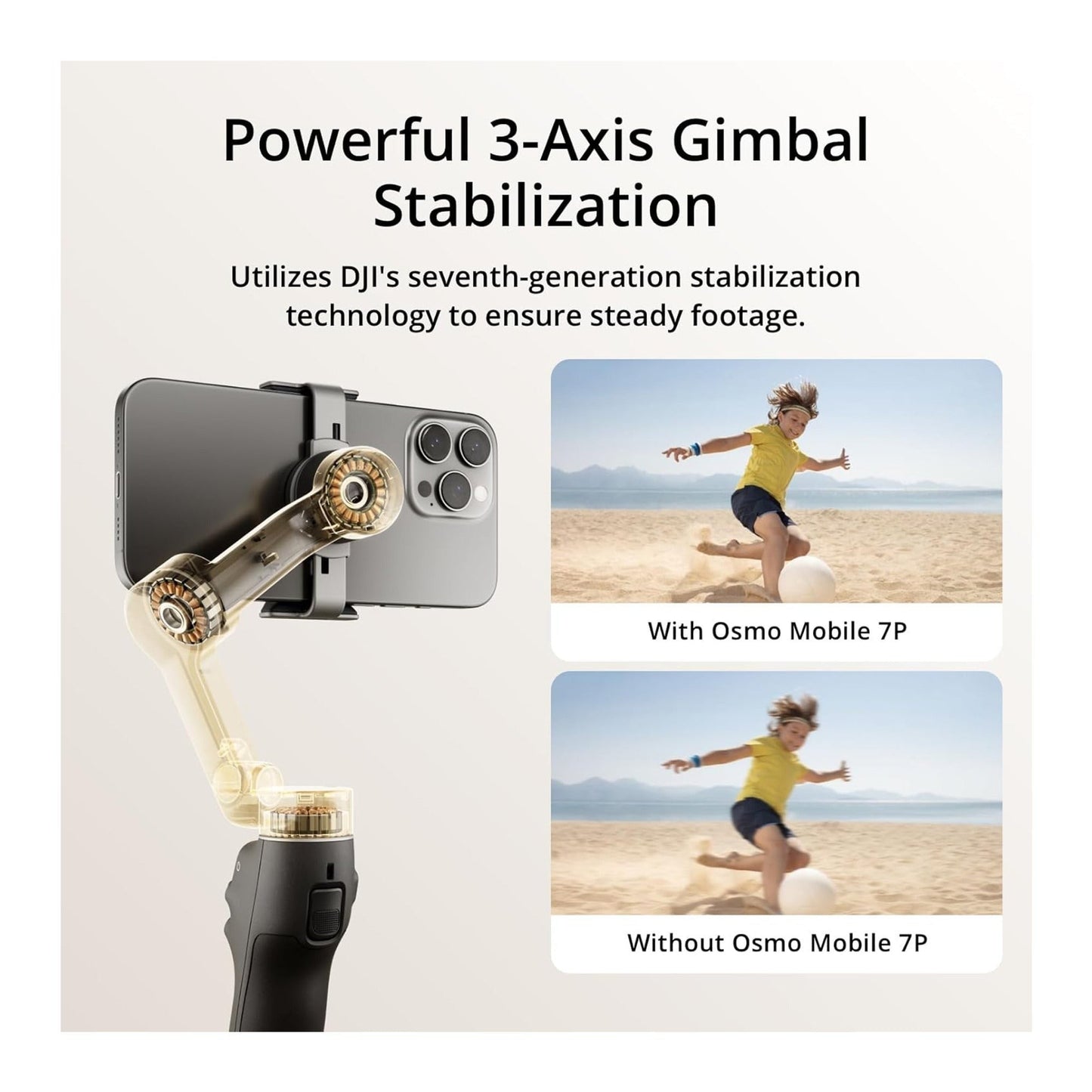 DJI Osmo Mobile 7P Gimbal with DJI Mic Mini (2 TX + 1 RX + Case) and Travel Case