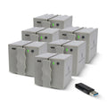 Stealth Cam 360 Cam Max Cartridge Lithium Battery 6-Pack with Card Reader Bundle