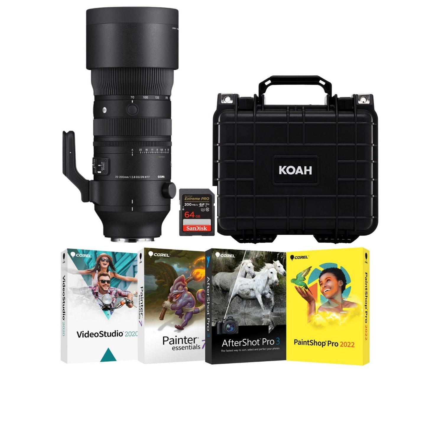 SIGMA 70-200 mm F2.8 DG DN OS Sports for Sony E-Mount with Waterproof Hard Case Bundle