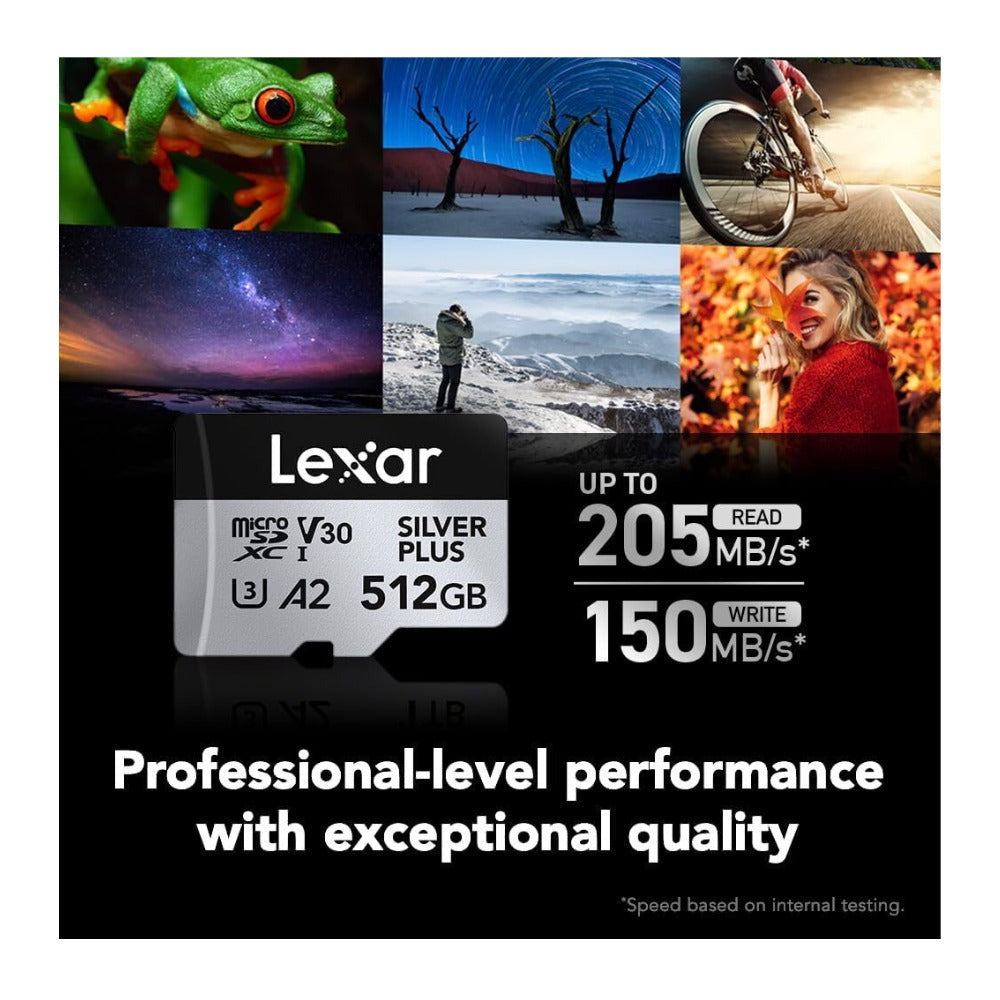 Lexar 512GB Professional Silver Plus Micro SD Card UHS-I
