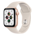 Apple Watch SE | GPS | 40mm | Gold Aluminum Case| Starlight Sport Band | Renewed Premium