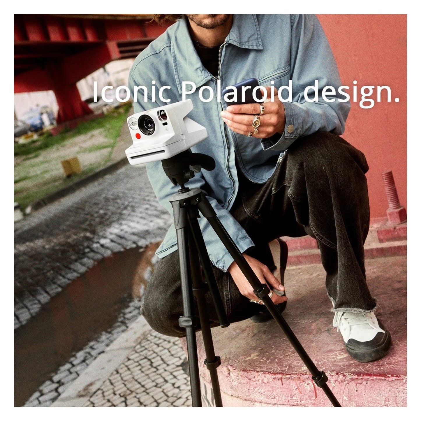 Polaroid Now Plus Generation 3 Instant Camera with Two-Lens AF System and Manual Mode (White) Bundle