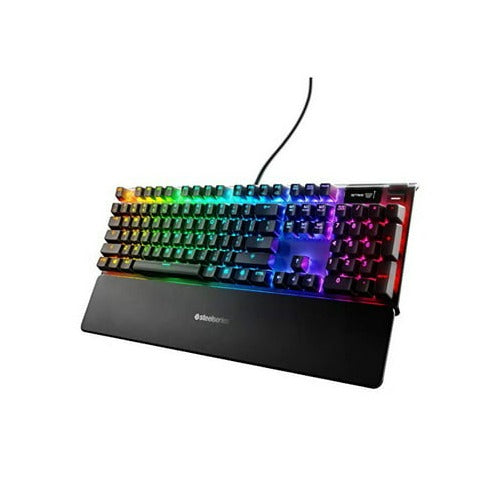 SteelSeries Apex 7 Customizable RGB Backlight Mechanical Gaming Keyboard with Red Switches (Black)