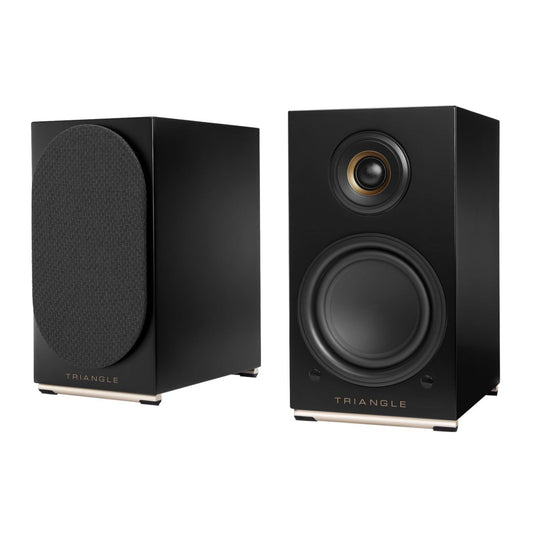 Triangle Audio AIO TWIN Wireless Bluetooth Wi-Fi Speaker (Pair, Graphite Black)