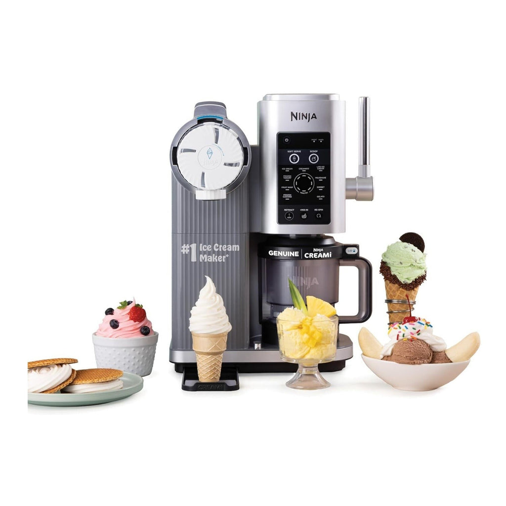 Ninja CREAMi NC701 13-in-1 Scoop and Swirl Ice Cream Maker (Silver)