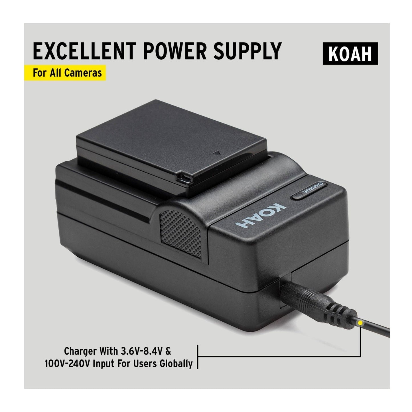 Koah PRO Canon LP-E10 Rechargeable Replacement 1600mAh Battery and Charger