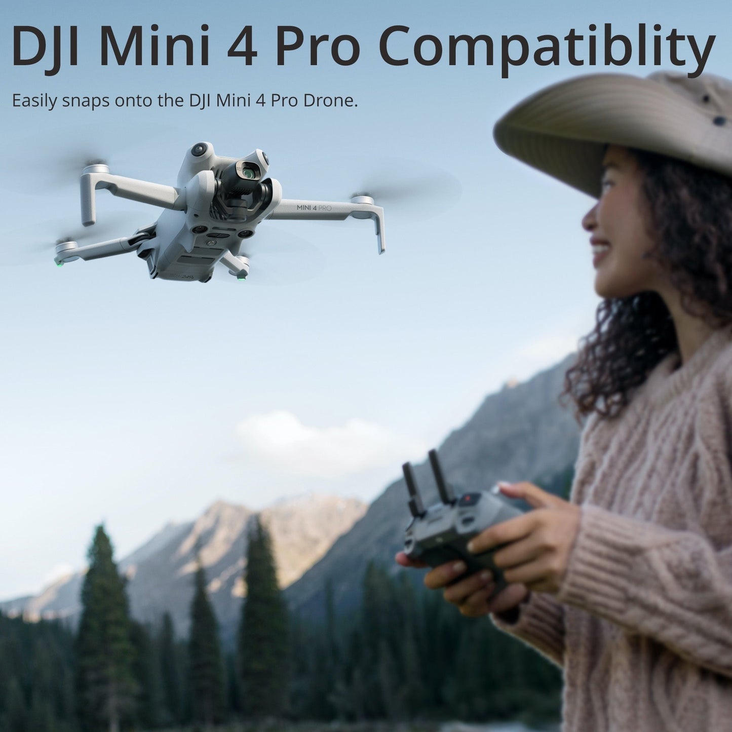 DJI Mini 4 Pro ND Filters Set (ND 16/64/256) and Wide-Angle Lens Bundle