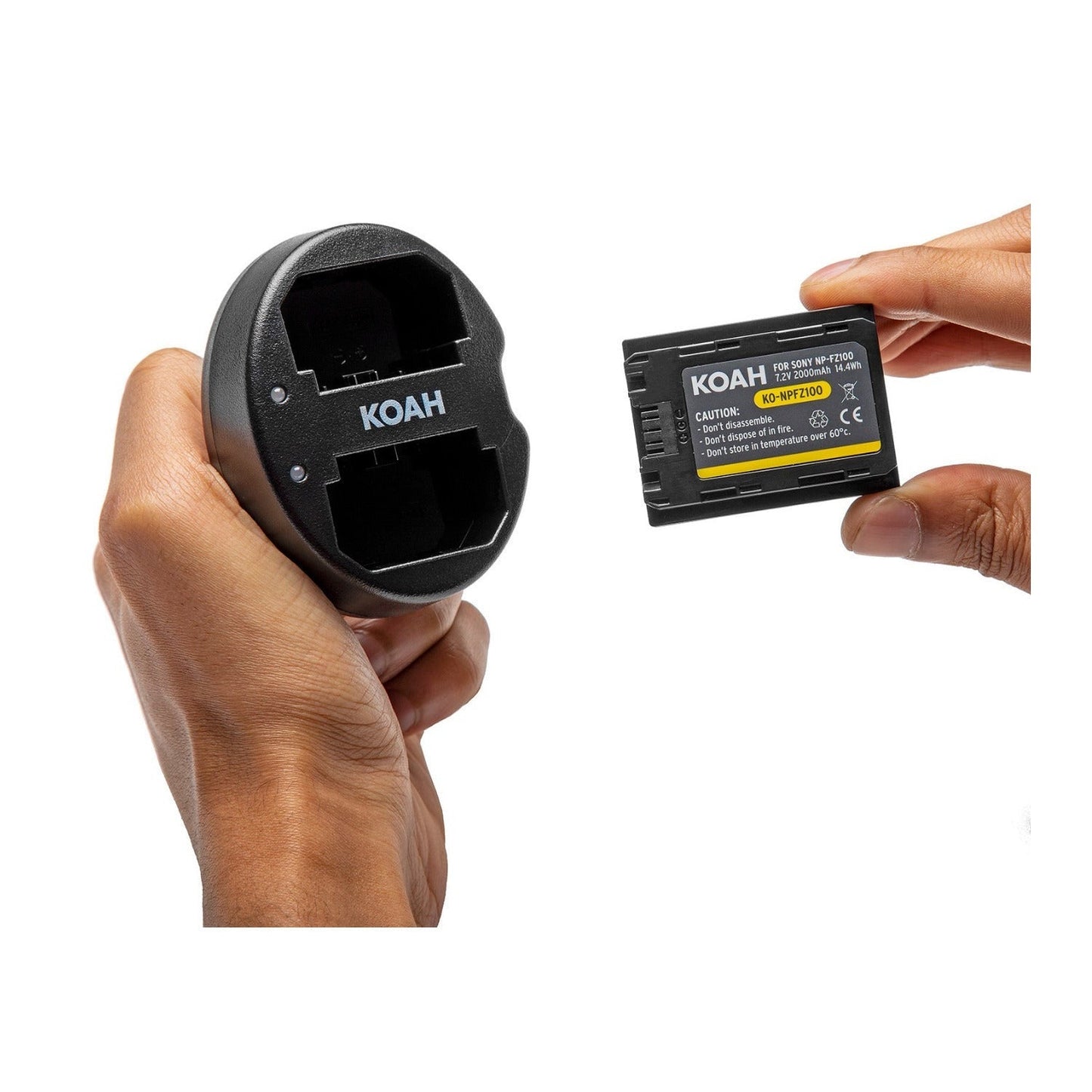 Koah PRO Sony NP-FZ100 Two-Pack Rechargeable 2000mAh Battery and Dual Charger