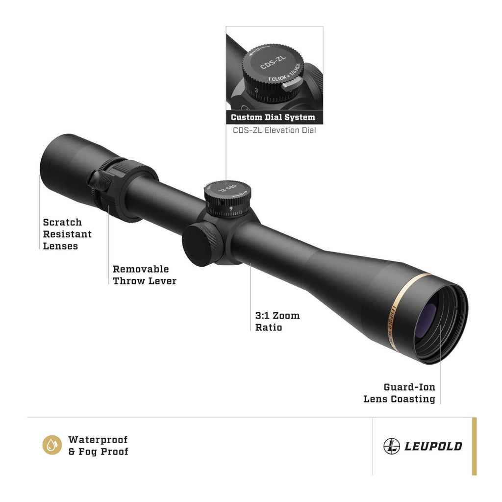 Leupold VX-3HD 3.5-10x40mm Riflescope (Matte Black)