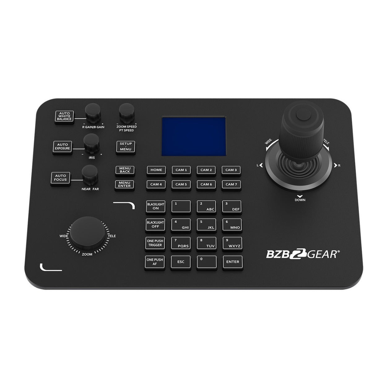 BZBGEAR 30x PTZ Camera Broadcast Kit with 4-Channel Mixer and Advanced Controller with Joystick