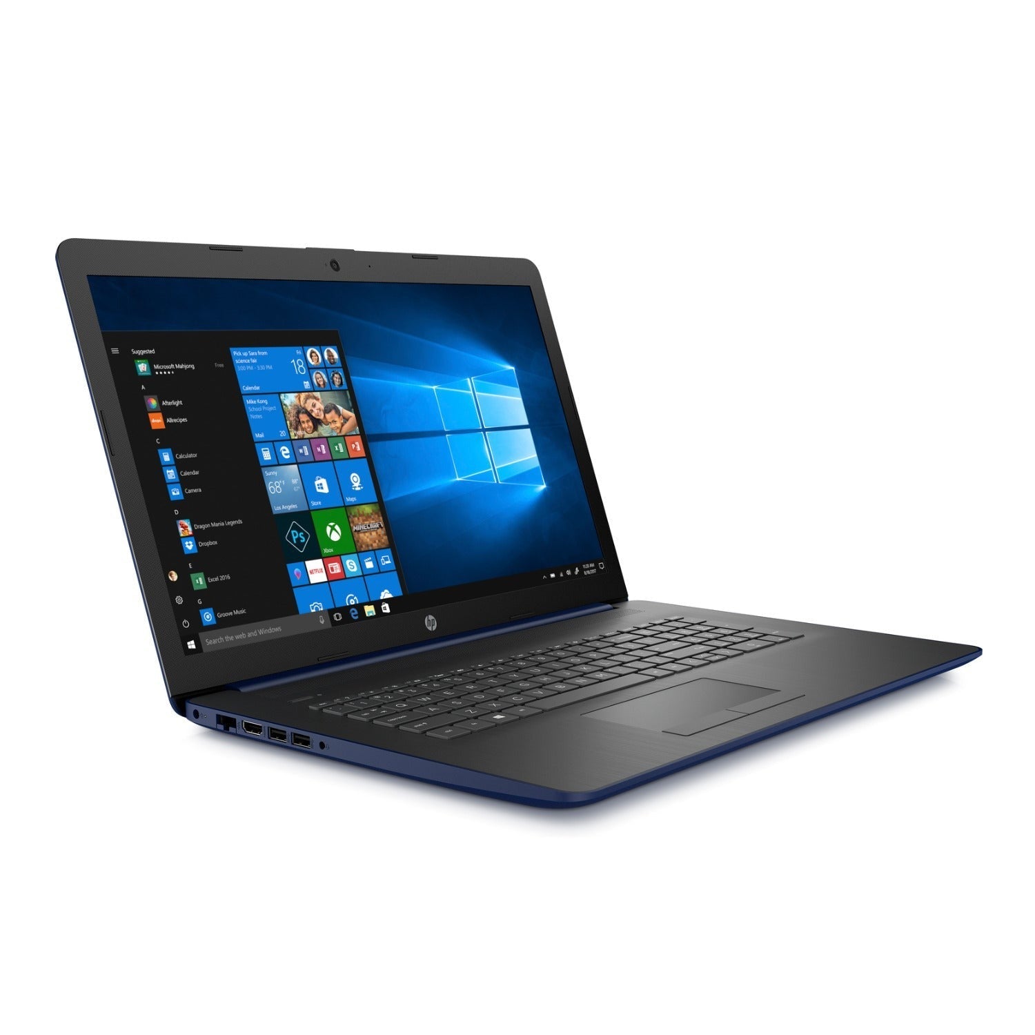 HP 17-CA 17.3" HD+ Laptop, AMD Ryzen 3 3200U, 8GB RAM, 512GB SSD, Windows 10 (Certified Refurbished)