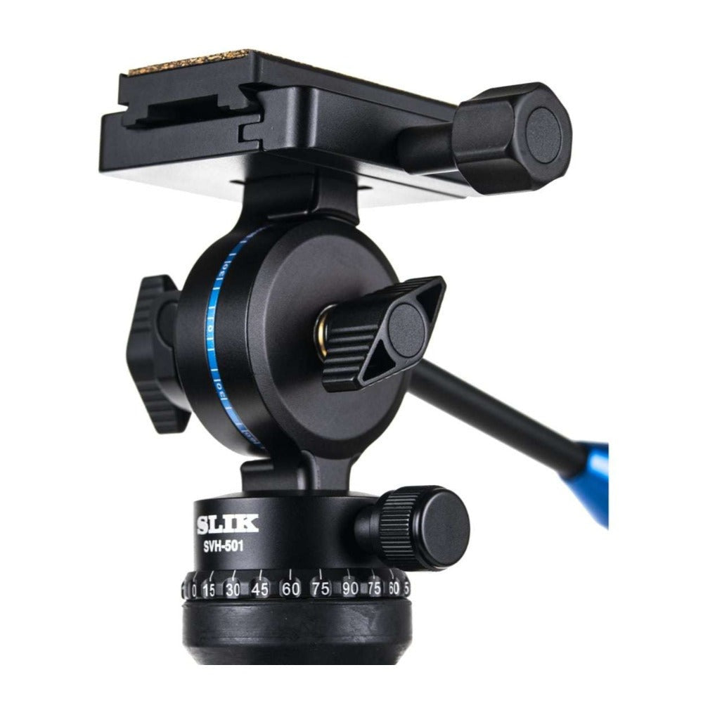 Slik PRO 700SVH Aluminum Tripod with SVH-501 Compact Fluid Video Head