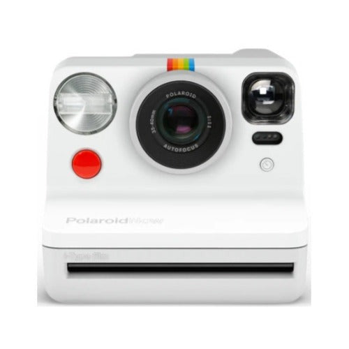 Polaroid Now Bundle with White Camera and Red Travel Pouch
