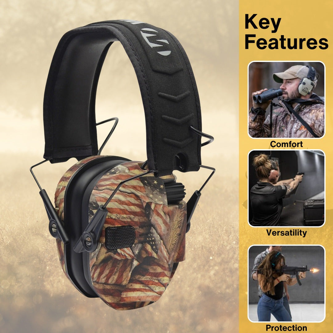 Walkers Razor Walkie Talkie Bundle with Ear Muffs and Accessories