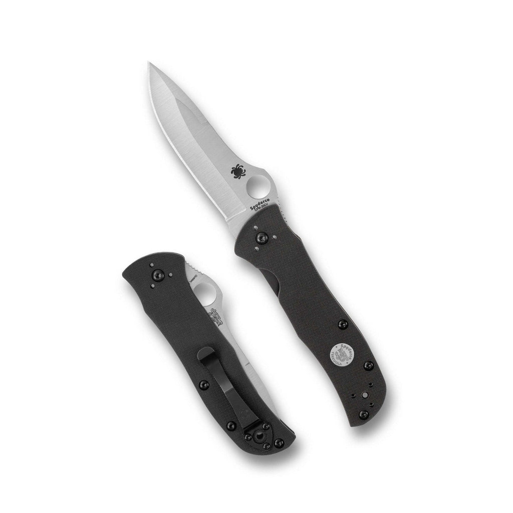 Spyderco Starmate Black G-10 CPM 20CV Sprint Run Folding Knife with LinerLock