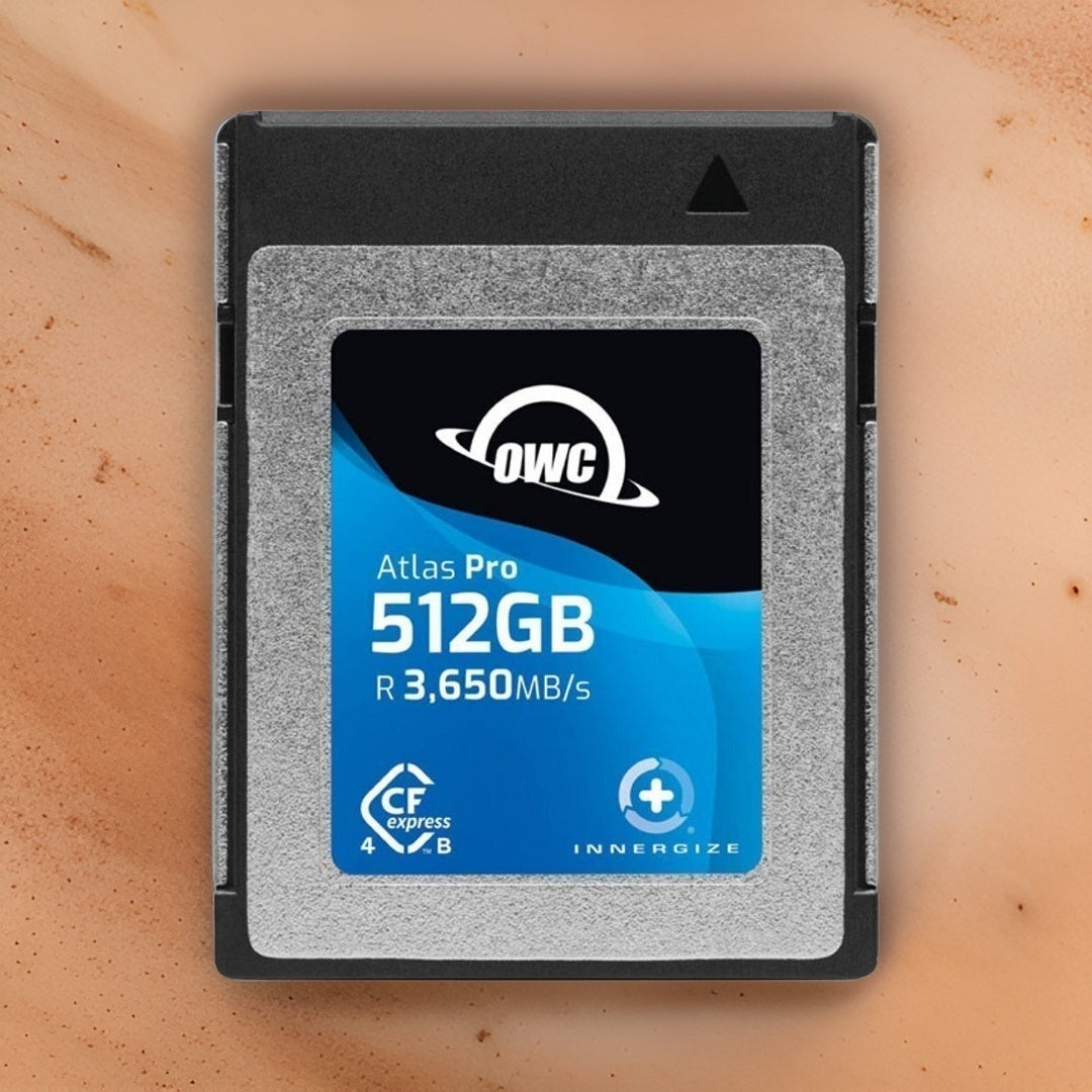 OWC 512GB Atlas Pro CFExpress 4.0 Type B Card with Thunderbolt (USB-C) with USB CFExpress Reader