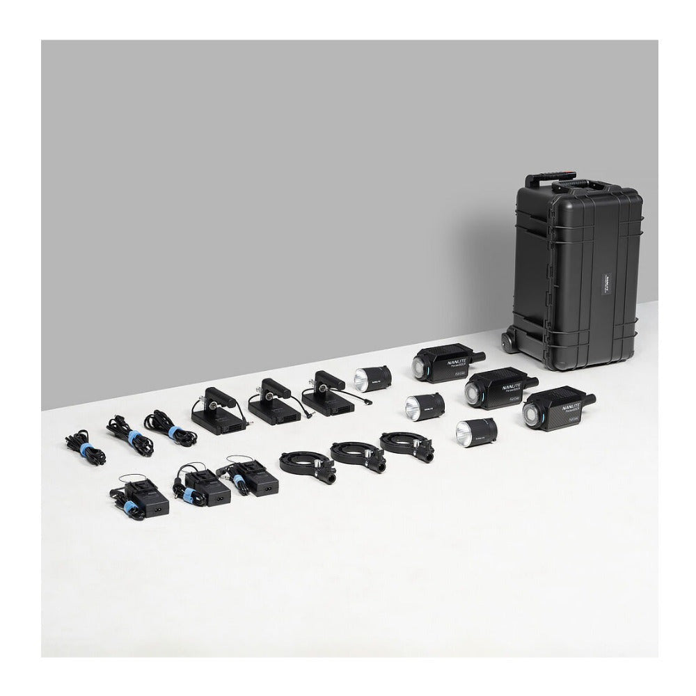 Nanlite Forza 60CR RGBLAC LED Spotlight with CRMX (3-Light Kit)