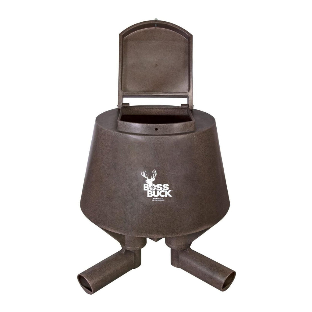 BOSS Buck 200lbs Deer Post Feeder with 4 Removable Tubes and Lid