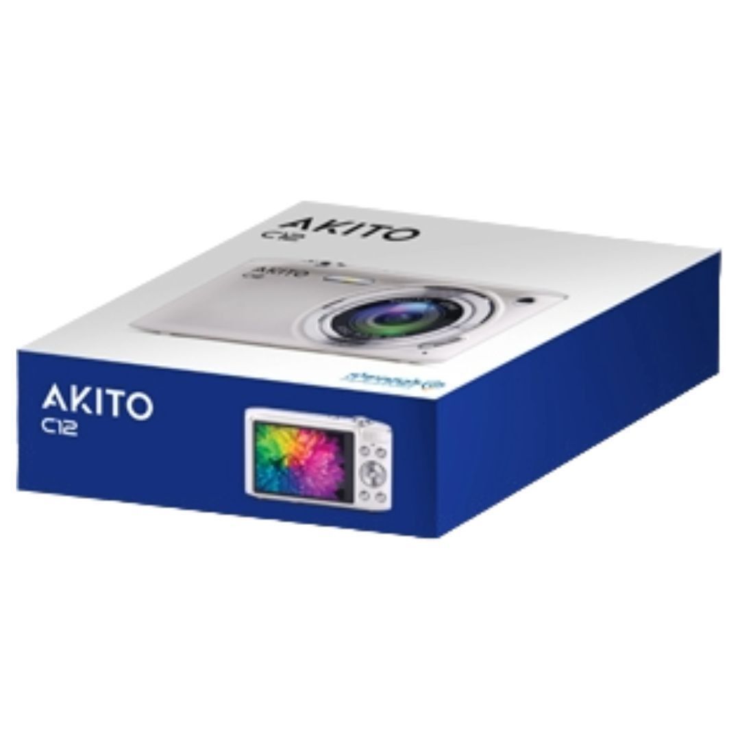 Akito C12 Kosher Digital Camera with 20 MP Resolution and 16x Digital Zoom (Silver)
