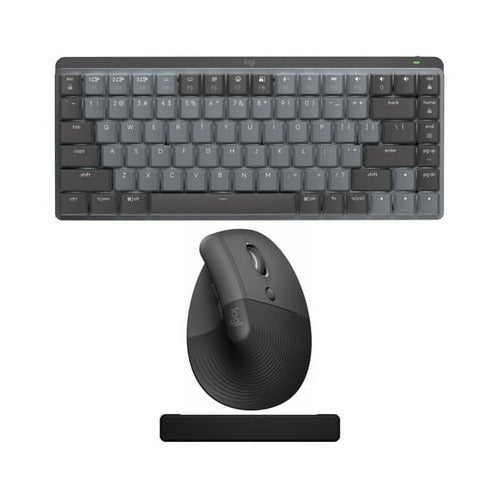 Logitech MX Keys Mechanical Mini Keyboard (Tactile) Bundle with Ergonomic Mouse
