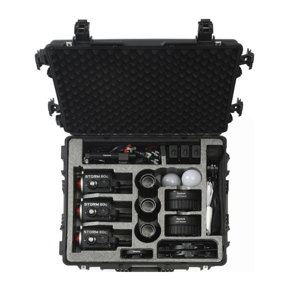 Aputure STORM 80c Portable 3 Light Kit with ProLock Hyper Reflector (Used)
