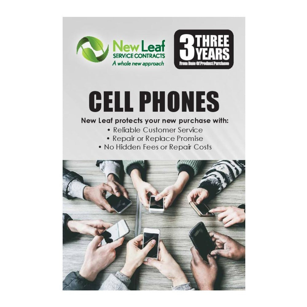 New Leaf 3-Year Cell Phones Service Plan for Products Retailing Under $1500