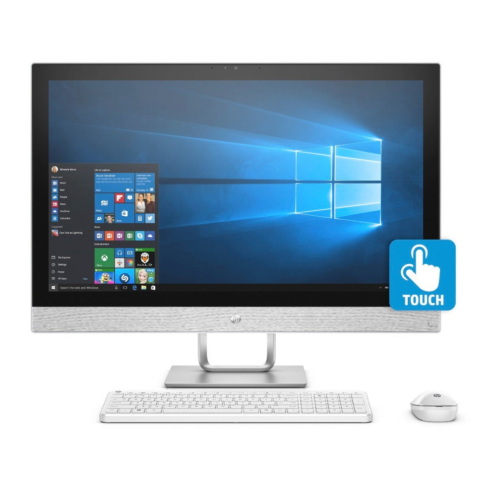 HP Pavilion 27-R119 27" FHD Touch All-in-One PC, Intel Core i5-8400T, 12GB RAM, 1TB HDD + 16GB Intel Optane (Certified Refurbished)